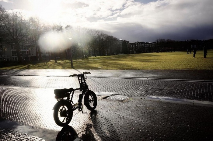 Fat E-Bike in scenic location